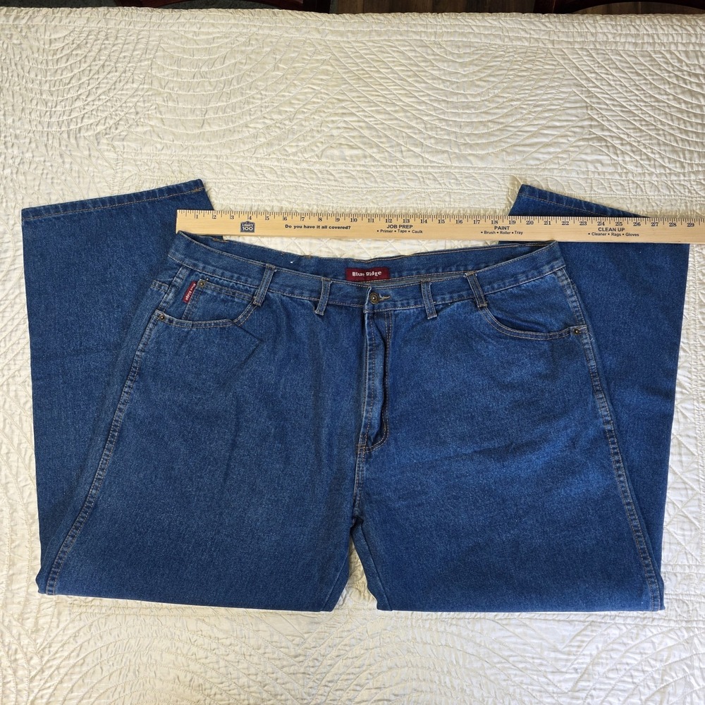New Blue Ridge By Wrangler‎ Jeans Mens 48X32 Straight Leg Regular Fit Work - Picture 2 of 12
